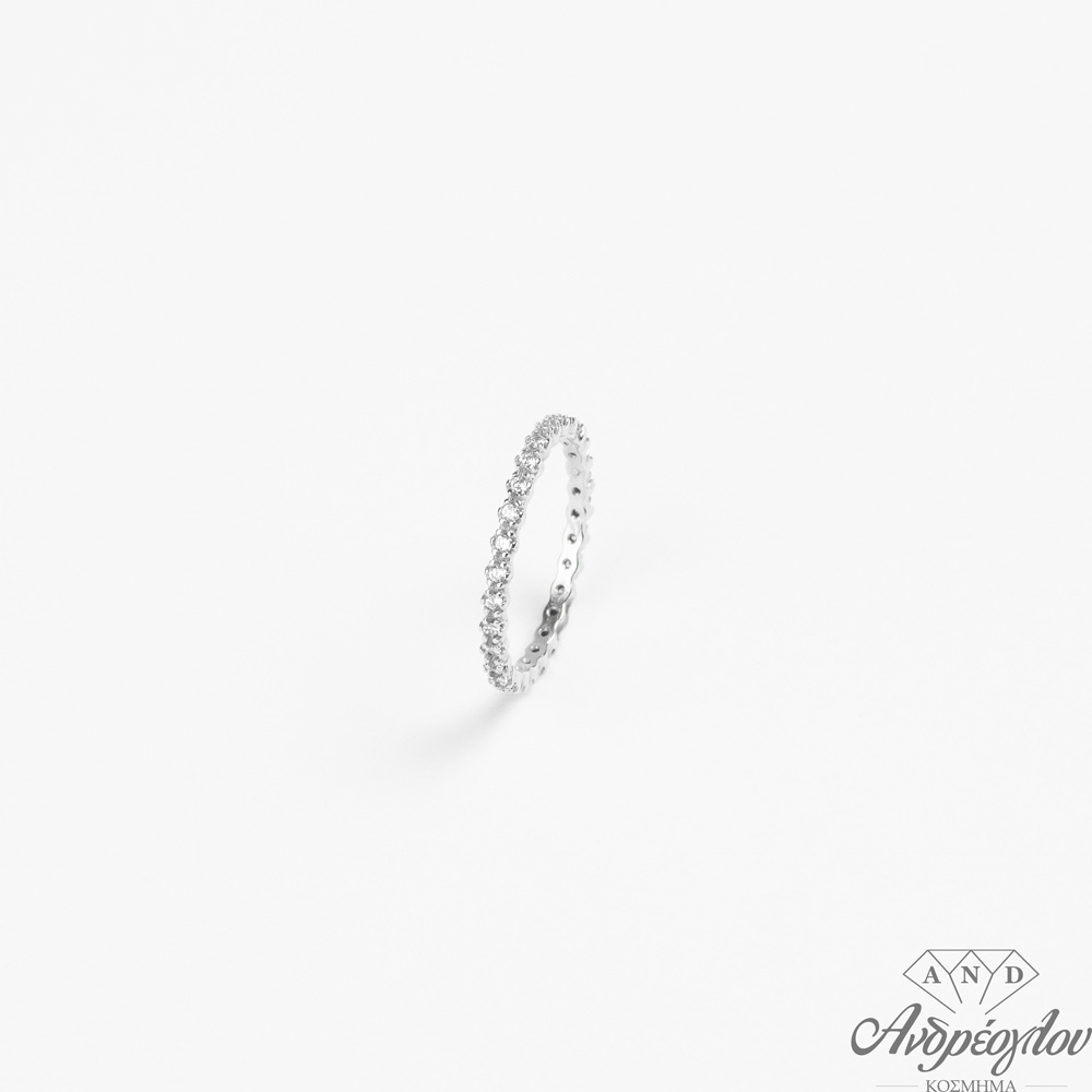 Ασημένιο δαχτυλίδι(βεράκι) 925 επιπλατινομένο,