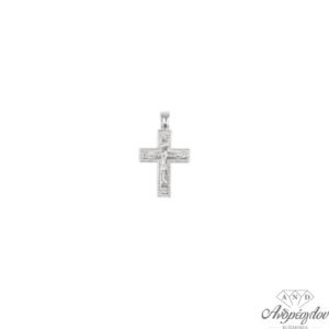 ασημένιος  925 ανδρικός σταυρός με τον εσταυρωμένο. ΧΡΩΜΑ:Λευκό ΔΙΑΣΤΑΣΗ:3,2cm