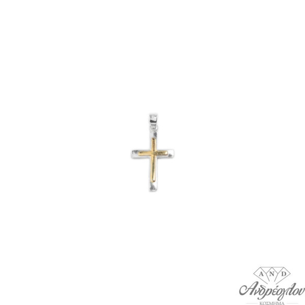 ΧΑΡΑΚΤΗΡΙΣΤΙΚΑ:ασημένιος  925 ανδρικός σταυρός με επίχρυσο δεύτερο σταυρό επάνω. ΧΡΩΜΑ:Λευκό-Χρυσό ΔΙΑΣΤΑΣΗ:3 cm