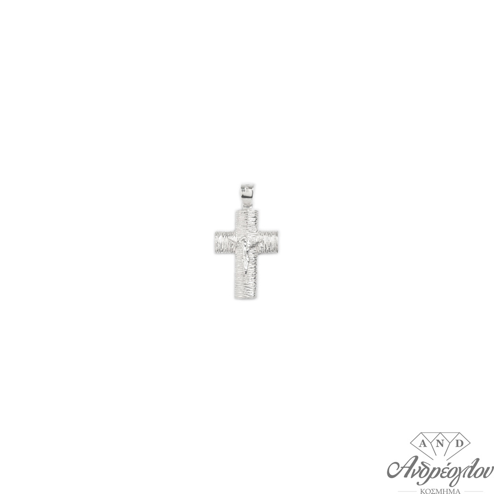 ΧΑΡΑΚΤΗΡΙΣΤΙΚΑ:ασημένιος  925 ανδρικός σταυρός με τον εσταυρωμένο.Η υφή του δίνει την αίσθηση του ξύλου. ΧΡΩΜΑ:Λευκό ΔΙΑΣΤΑΣΗ:3cm