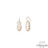 14 gold pendant earrings.  They have a natural freshwater pearl