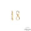 14ct Gold Pendant Earrings.  They have a safety clasp, are 3.5 cm