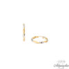 14ct gold earrings, rings.  They have a safety clasp