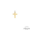 description: 14 carat gold, cross.  It has 2 sides, on the one hand it is simple glossy